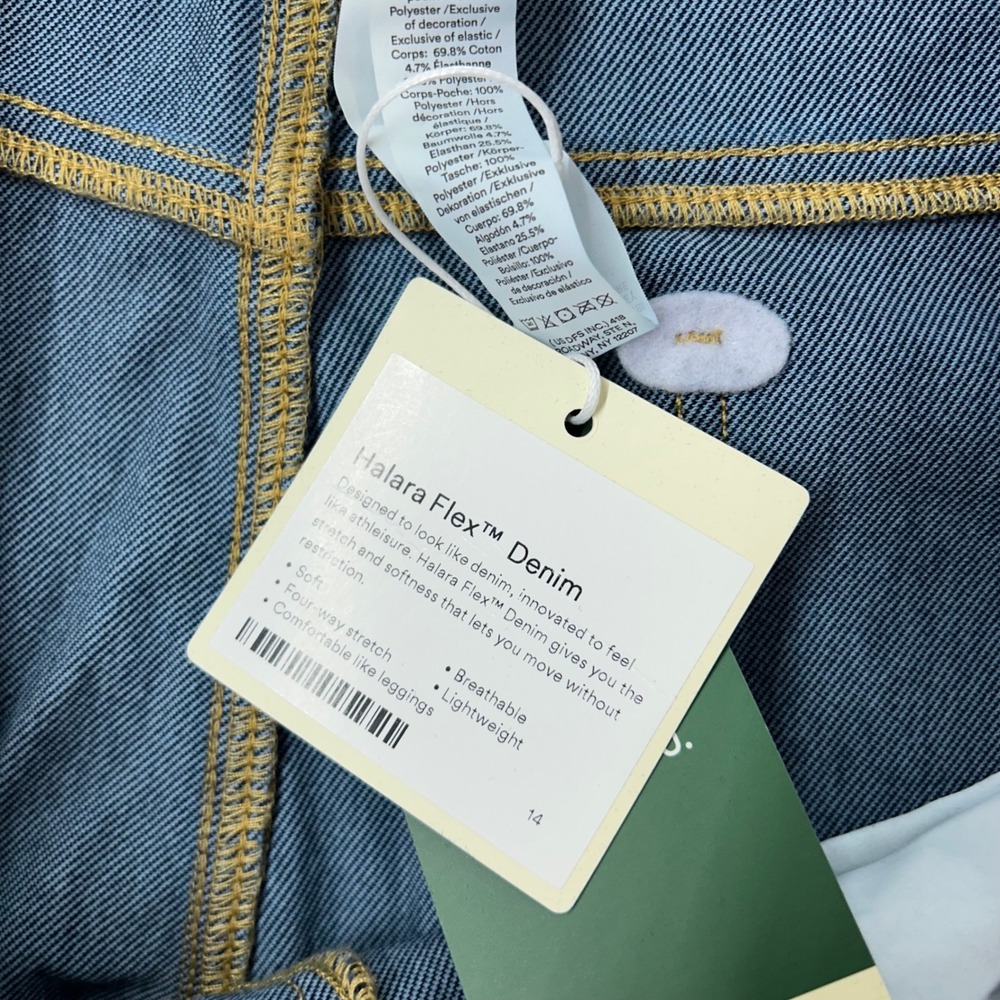 NEW Halara Flex High Waisted Pockets Straight Leg Jeans Women's Plus Size 1X - Picture 10 of 10